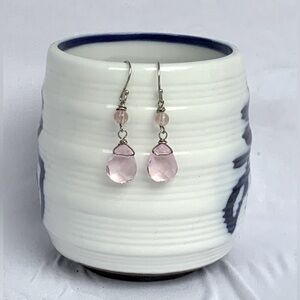 Pink Crystal Earrings